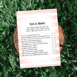 Invitación Un conejo blanco rosado bajo un juego de Baby Show
