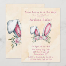 ¡Un conejo está en camino! Firma de bienvenida de