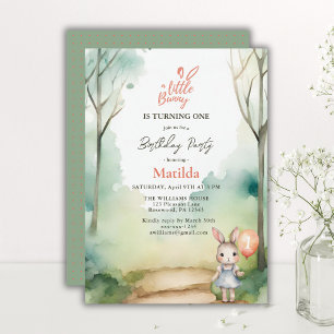 Invitación Un conejo pequeño se está convirtiendo en un cumpl