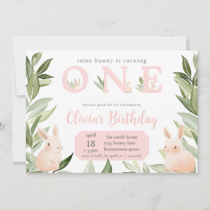 Invitación Un conejo se está volviendo uno