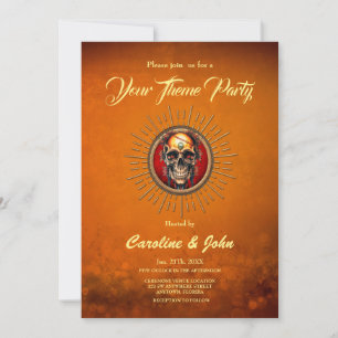 Invitación Un cráneo