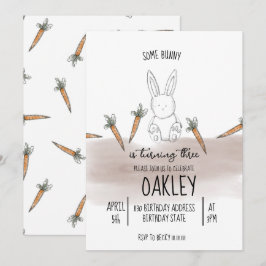 Invitación Un cumpleaños de Bunny Boy