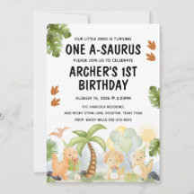 Un cumpleaños de dinosaurio a-saurus