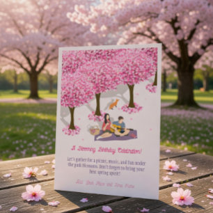 Invitación Un cumpleaños floreciendo