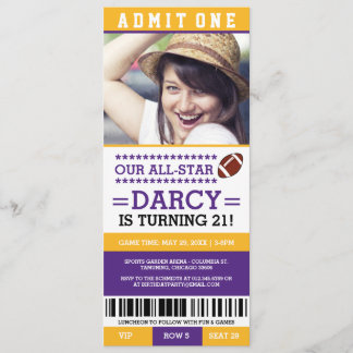 Invitación Un cumpleaños para el partido de fútbol invita