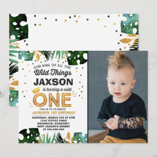 Invitación Un cumpleaños salvaje salvaje de las cosas de la