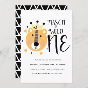 Invitación Un cumpleaños salvaje y audaz Safari moderno