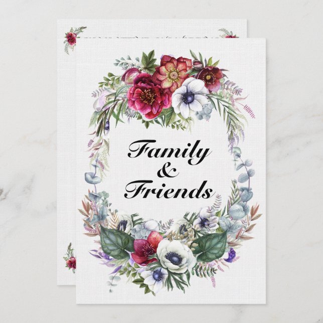 Invitación Un Día Agradable Para Un Boda - (Anverso / Reverso)