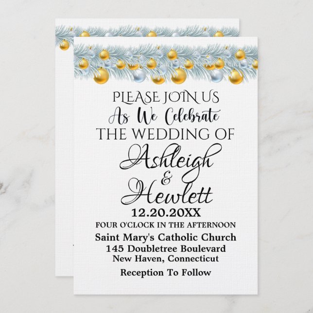 Invitación Un Día Agradable Para Un Boda Ver Atrás - Invitaci (Anverso / Reverso)