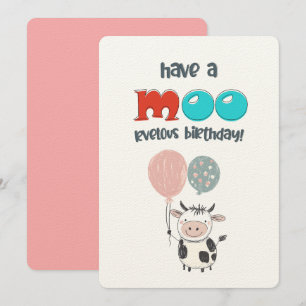 Invitación ¡Un día de vacas gordas! ¡Que tengas un cumpleaños