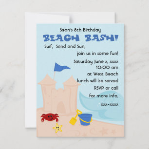 Invitación Un día en la playa