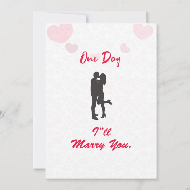 Invitación un día me casaré contigo (Anverso)