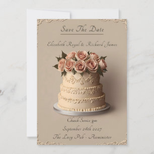 Invitación Un día para recordar al Boda de pasteles Bodas