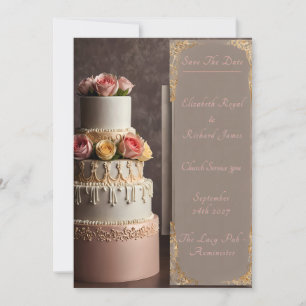 Invitación Un día para recordar al Boda de pasteles Bodas