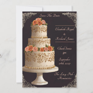 Invitación Un día para recordar al Boda de pasteles Bodas