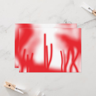 Invitación Un diseño gráfico con un sha rojo y naranja audaz