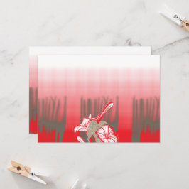 Invitación Un diseño gráfico vibrante presenta un patrón rojo