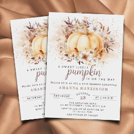 Invitación Un dulce calabaza de Baby Shower neutral