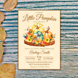 Invitación Un dulce calabaza pequeña Baby Shower