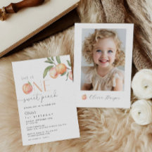 Un dulce Chica Peach primer cumpleaños