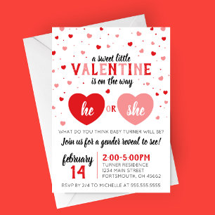 Invitación Un dulce Fiesta de revelaciones de género de San V