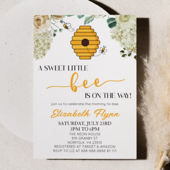 Invitación Un dulce pequeño abejorro torcer miel de abeja Bab (Subido por el creador)