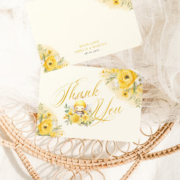 Invitación Un dulce pequeño agradecimiento para la fiesta de