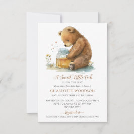 Invitación Un dulce pequeño cubo de peluche Teddy Bear Baby S