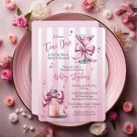Un dulce Tini Un Chica De Coqueta Rosa Baby Shower