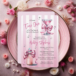 Invitación Un dulce Tini Un Chica De Coqueta Rosa Baby Shower