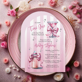 Invitación Un dulce Tini Un Chica De Coqueta Rosa Baby Shower