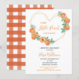 Invitación Un dulce y pequeño se dirige a Baby Shower