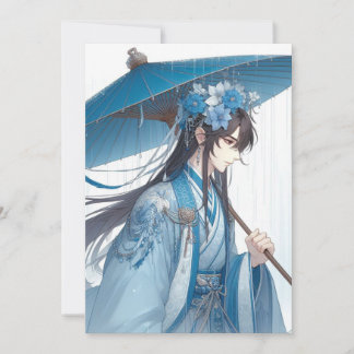Invitación Un encantador Señor Chino (Estilo Manga Oriental)