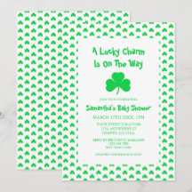 Un Encanto Afortunado Está En Camino De Baby Showe