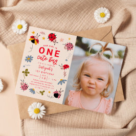 Invitación Un error de cola, error de lectura, primer cumplea