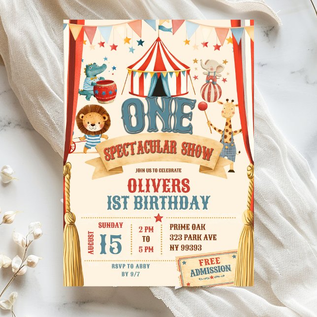 Invitación Un espectacular show de primer cumpleaños (Subido por el creador)