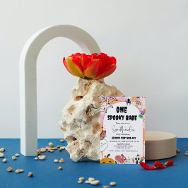 Invitación Un espeluznante Boo-y Ghost halloween cumpleaños g