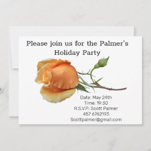 Invitación Un esqueje de rosa       
