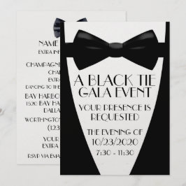 Invitación Un evento de gala de etiqueta negra