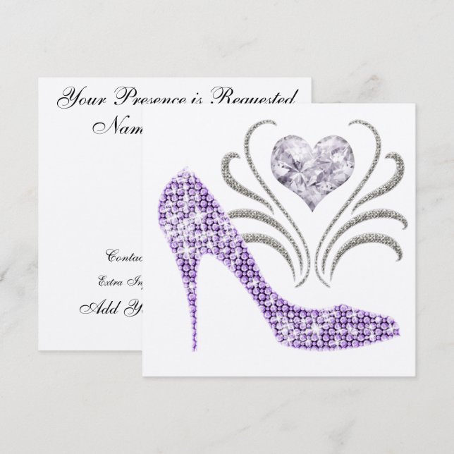 Invitación Un evento elegante - SRF (Anverso / Reverso)