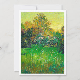 Invitación Un famoso cuadro de árboles verdes van Gogh