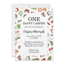 Un feliz cumpleaños de aventura de camper