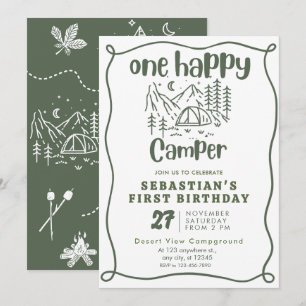 Invitación Un feliz cumpleaños de los Camper Boys