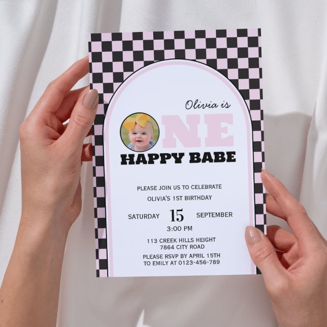 Invitación Un feliz cumpleaños de los Chicas de Babe con foto (Subido por el creador)