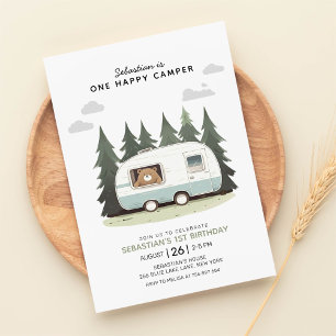 Invitación Un feliz primer cumpleaños de Camper