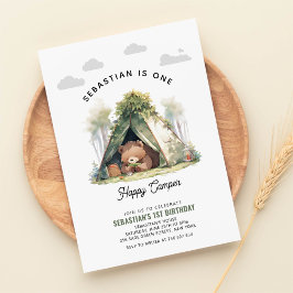 Invitación Un feliz primer cumpleaños de Camper