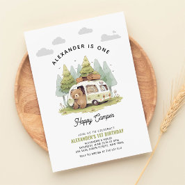Invitación Un feliz primer cumpleaños de Camper