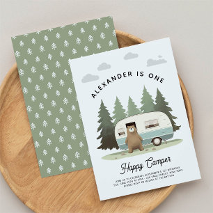 Invitación Un feliz primer cumpleaños de Camper
