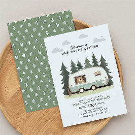 Invitación Un feliz primer cumpleaños de Camper