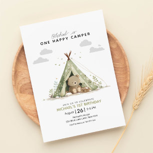 Invitación Un feliz primer cumpleaños de Camper
